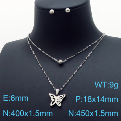 Stainless steel jewelry Necklace Earrings set Wholesale