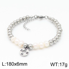 Stainless steel jewelry women Beaded bracelet Wholesale