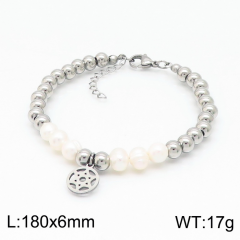 Stainless steel jewelry women Beaded bracelet Wholesale
