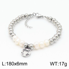 Stainless steel jewelry women Beaded bracelet Wholesale