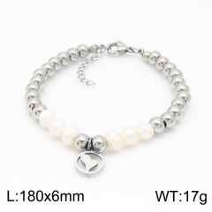 Stainless steel jewelry women Beaded bracelet Wholesale