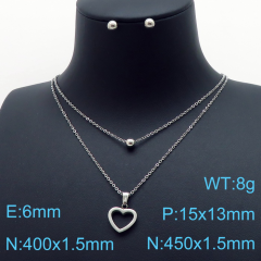 Stainless steel jewelry Necklace Earrings set Wholesale