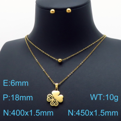 Stainless steel jewelry Necklace Earrings set Wholesale