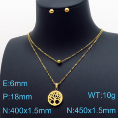 Stainless steel jewelry Necklace Earrings set Wholesale