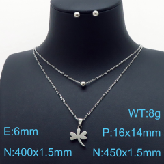 Stainless steel jewelry Necklace Earrings set Wholesale