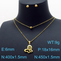 Stainless steel jewelry Necklace Earrings set Wholesale