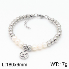 Stainless steel jewelry women Beaded bracelet Wholesale