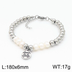 Stainless steel jewelry women Beaded bracelet Wholesale