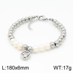 Stainless steel jewelry women Beaded bracelet Wholesale