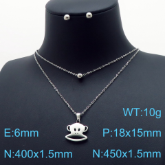 Stainless steel jewelry Necklace Earrings set Wholesale
