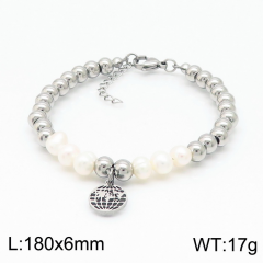 Stainless steel jewelry women Beaded bracelet Wholesale