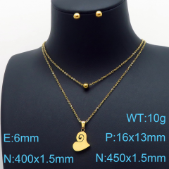 Stainless steel jewelry Necklace Earrings set Wholesale
