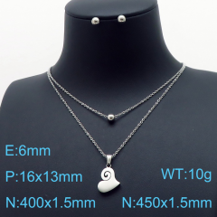 Stainless steel jewelry Necklace Earrings set Wholesale