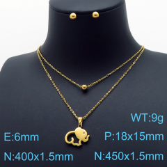 Stainless steel jewelry Necklace Earrings set Wholesale