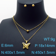 Stainless steel jewelry Necklace Earrings set Wholesale