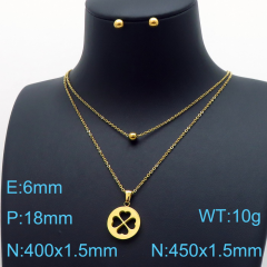 Stainless steel jewelry Necklace Earrings set Wholesale