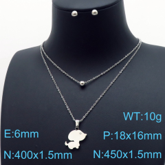 Stainless steel jewelry Necklace Earrings set Wholesale