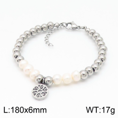 Stainless steel jewelry women Beaded bracelet Wholesale