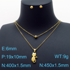 Stainless steel jewelry Necklace Earrings set Wholesale