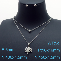 Stainless steel jewelry Necklace Earrings set Wholesale