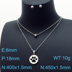 Stainless steel jewelry Necklace Earrings set Wholesale
