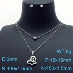 Stainless steel jewelry Necklace Earrings set Wholesale