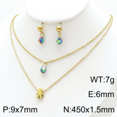 Stainless steel jewelry Necklace Earrings set Wholesale