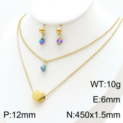 Stainless steel jewelry Necklace Earrings set Wholesale