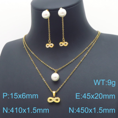 Stainless steel jewelry Necklace Earrings set Wholesale