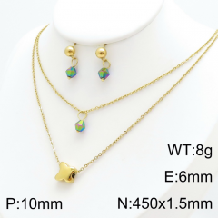 Stainless steel jewelry Necklace Earrings set Wholesale