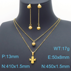 Stainless steel jewelry Necklace Earrings set Wholesale