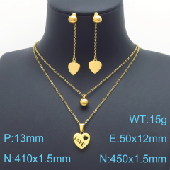 Stainless steel jewelry Necklace Earrings set Wholesale