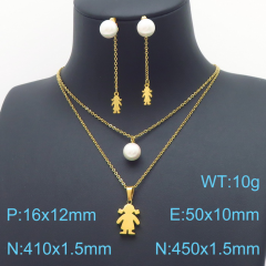 Stainless steel jewelry Necklace Earrings set Wholesale
