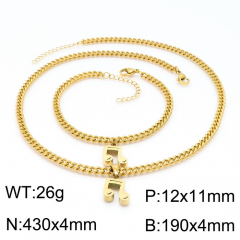 Stainless steel jewelry Necklace Bracelet set Wholesale