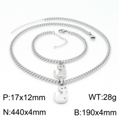 Stainless steel jewelry Necklace Bracelet set Wholesale