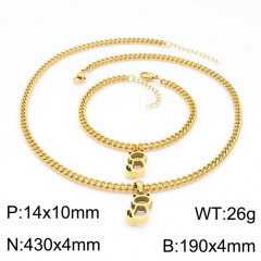 Stainless steel jewelry Necklace Bracelet set Wholesale