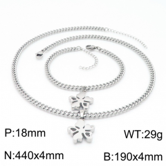 Stainless steel jewelry Necklace Bracelet set Wholesale