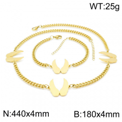 Stainless steel jewelry Necklace Bracelet set Wholesale