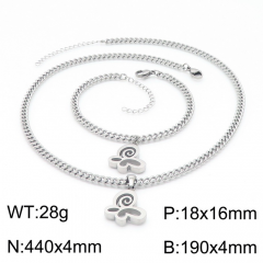 Stainless steel jewelry Necklace Bracelet set Wholesale