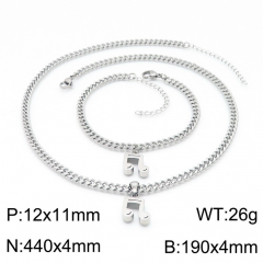 Stainless steel jewelry Necklace Bracelet set Wholesale