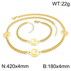 Stainless steel jewelry Necklace Bracelet set Wholesale