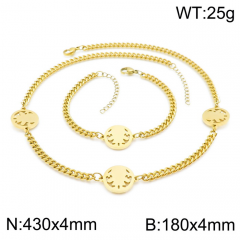 Stainless steel jewelry Necklace Bracelet set Wholesale