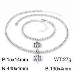 Stainless steel jewelry Necklace Bracelet set Wholesale