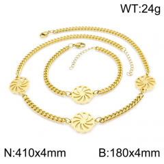Stainless steel jewelry Necklace Bracelet set Wholesale
