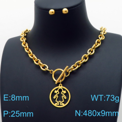 Stainless steel jewelry Necklace Earrings set Wholesale
