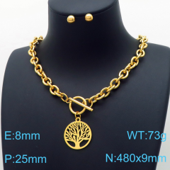 Stainless steel jewelry Necklace Earrings set Wholesale