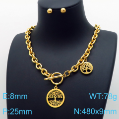Stainless steel jewelry Necklace Earrings set Wholesale