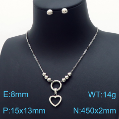 Stainless steel jewelry Necklace Earrings set Wholesale