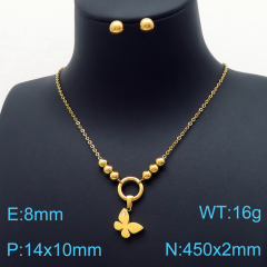 Stainless steel jewelry Necklace Earrings set Wholesale
