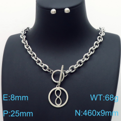 Stainless steel jewelry Necklace Earrings set Wholesale